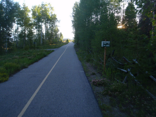 We're on the bike path, it's paved.